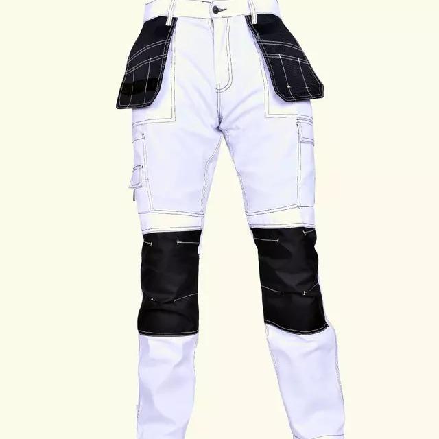 Mens Construction Utility Work Pant Cordura Knee Reinforcement Workwear Trousers