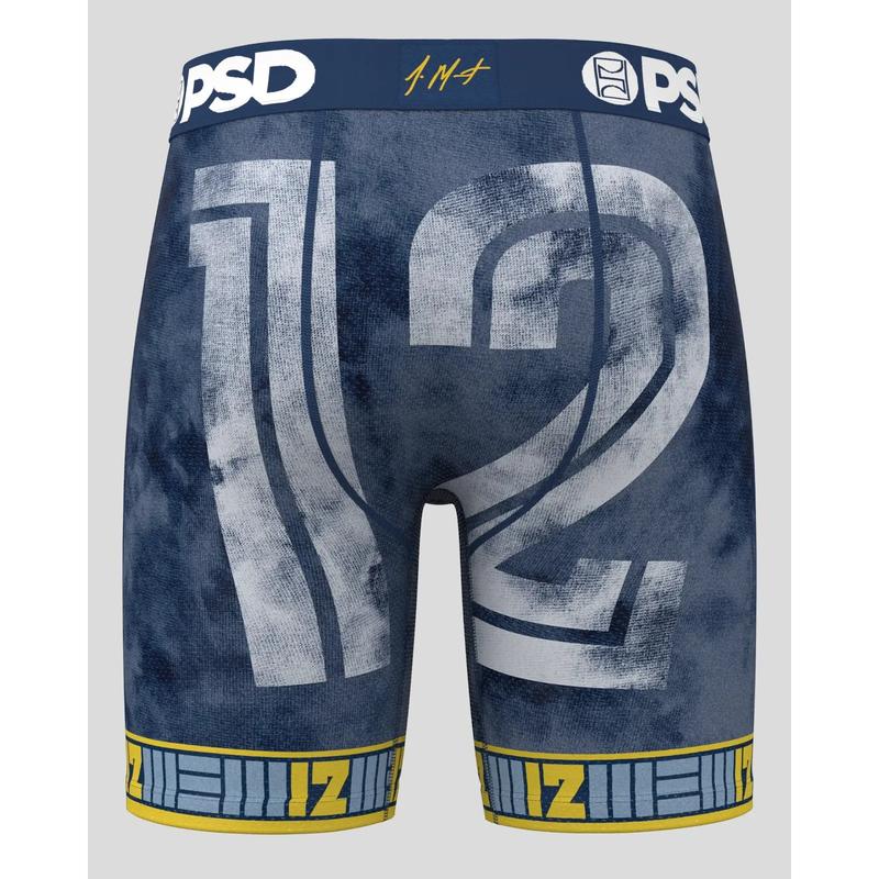 PSD Men's Ja Morant 12 Boxer Brief - Standard Length 7 Inch Inseam, Moisture-Wicking Micro Mesh Fabric