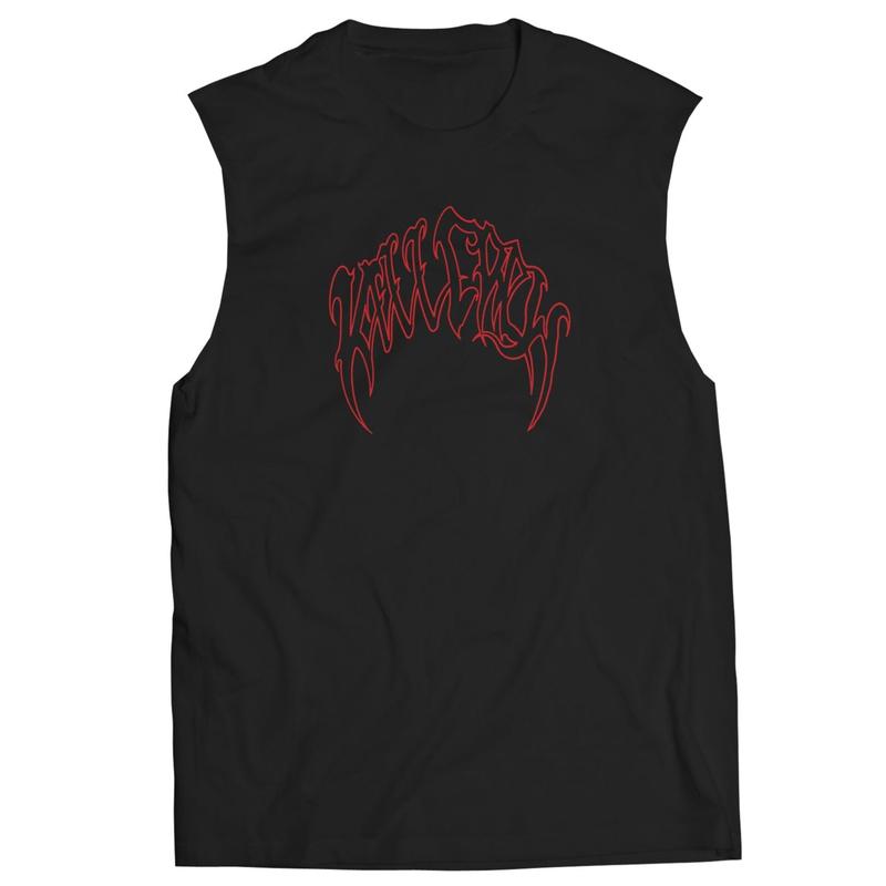 CLASSIC KILL CREW CUT OFF - BLACK   RED