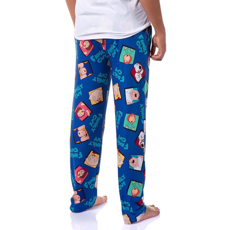 Family Guy Pajama Pants TV Series Men's Sleep Lounge Pajama Pants Elastic Waist Side Pockets