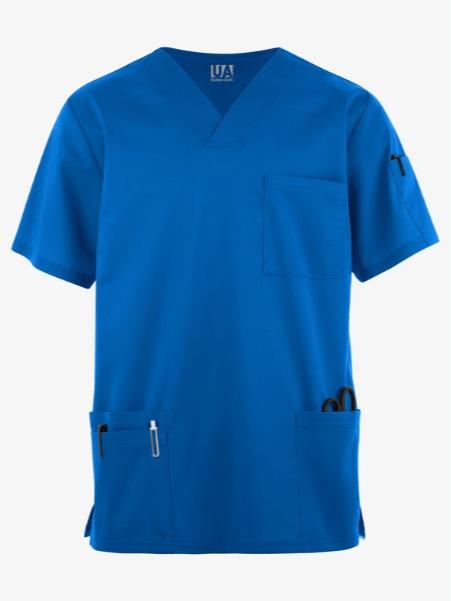 Butter-Soft Stretch Men's Scrub Top with 6 Pockets and V-Neck - Menswear, Clothing