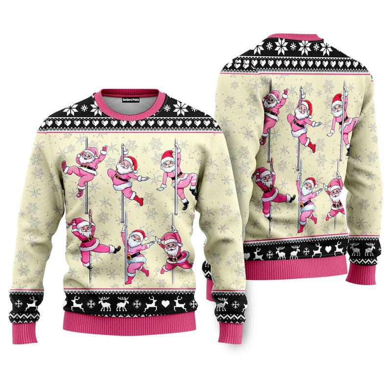 North Pole Dancer Santa Funny Ugly Christmas Sweater Ugly Sweater, Ugly Christmas Sweater, Christmas Gifts