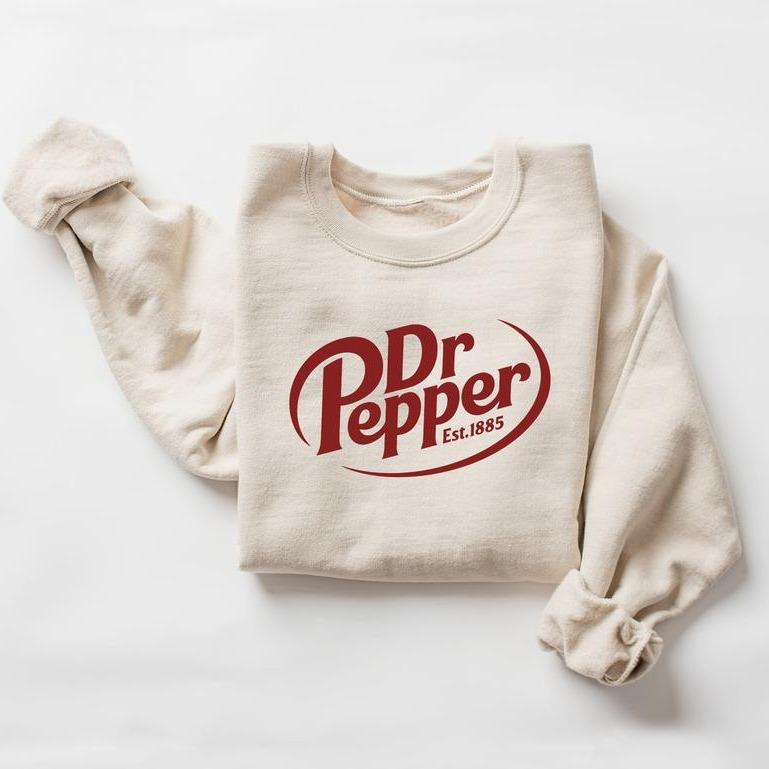 Dr. Pepper T-shirt Sweatshirt, Dr Pepper Lover Shirt, Dr Pepper Gift, Gift For Girlfriend, Sweatshirt, T-shirt, Hoodie, Full Colors, Full Sizes, Gift For Men, Gift For Women, Printed In The USA Menswear Sweaters Tops Underwear