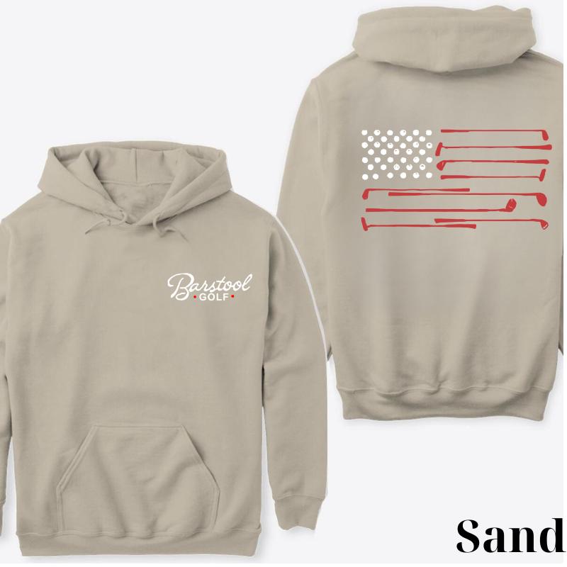 Barstool Golf American Flag Hoodie & T-Shirt Set – Patriotic Golf-Themed Apparel