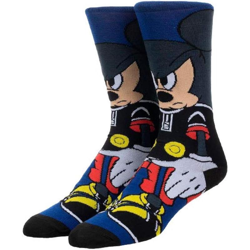 Kingdom Hearts Mickey Mouse Video Game Socks Sublimated 360 Adult Crew Socks