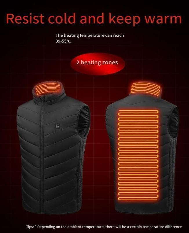 Heated Vest for Men Women Smart Lightweight Electric Heating Vest Winter Warming Slim Fit Vest