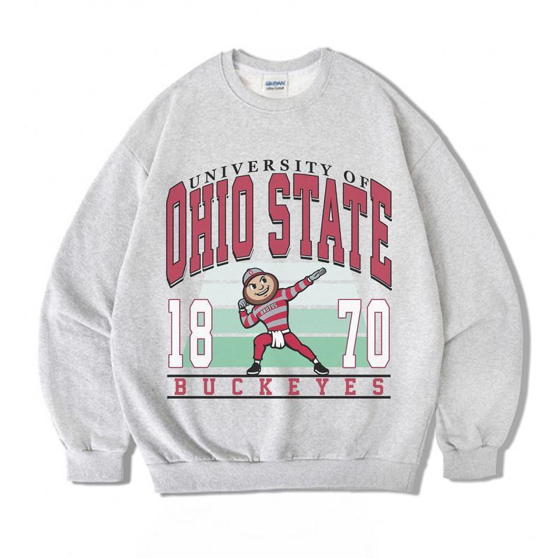 Retro NCAA All University Football Sweatshirt, Sport Crewneck for Mens, for Womens, Ash Color Fall Sweaters, MV Sweatshirt