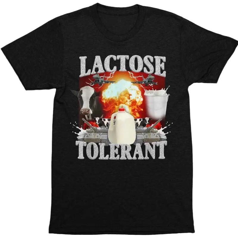 Lactose Tolerant T-Shirt Menswear Top Underwear Tshirt Streetwear Tropical