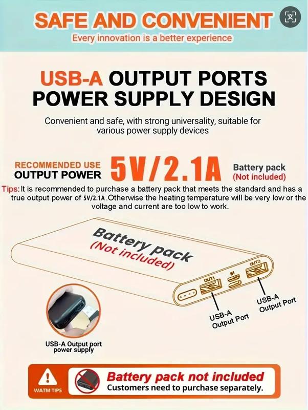 HEATENERGY - 2024 Updated Version Two-touch 15Heat Zones LED Controller Heated Vest For Men & Women without Battery Pack