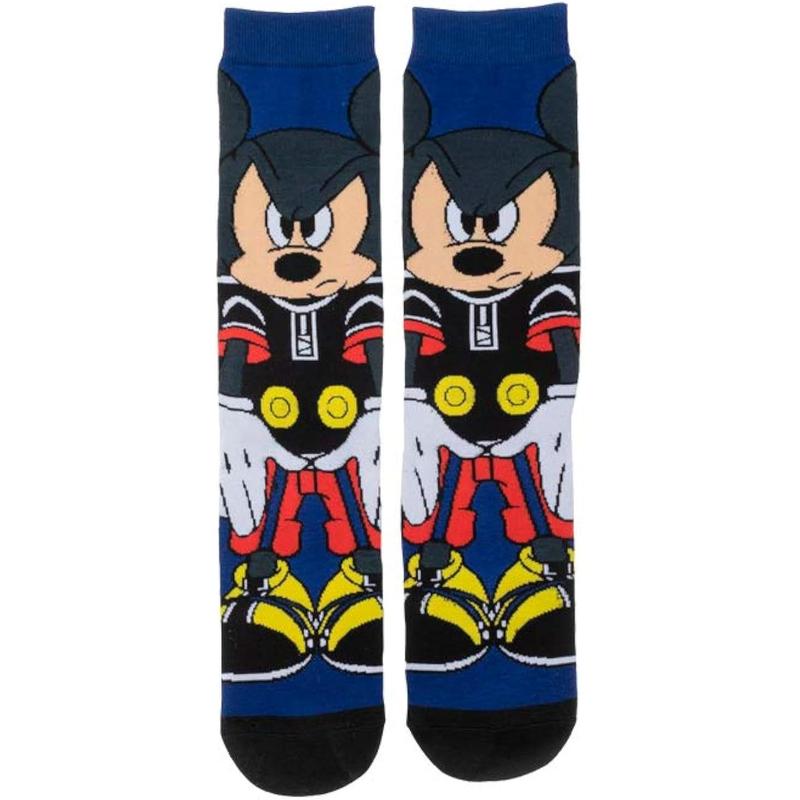 Kingdom Hearts Mickey Mouse Video Game Socks Sublimated 360 Adult Crew Socks