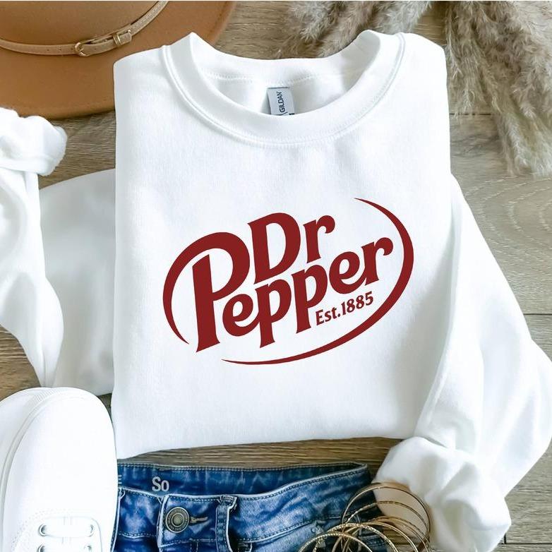 Dr. Pepper T-shirt Sweatshirt, Dr Pepper Lover Shirt, Dr Pepper Gift, Gift For Girlfriend, Sweatshirt, T-shirt, Hoodie, Full Colors, Full Sizes, Gift For Men, Gift For Women, Printed In The USA Menswear Sweaters Tops Underwear