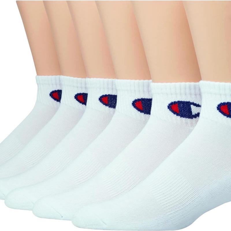 6 pairs Champion socks crew or ankle in gift box