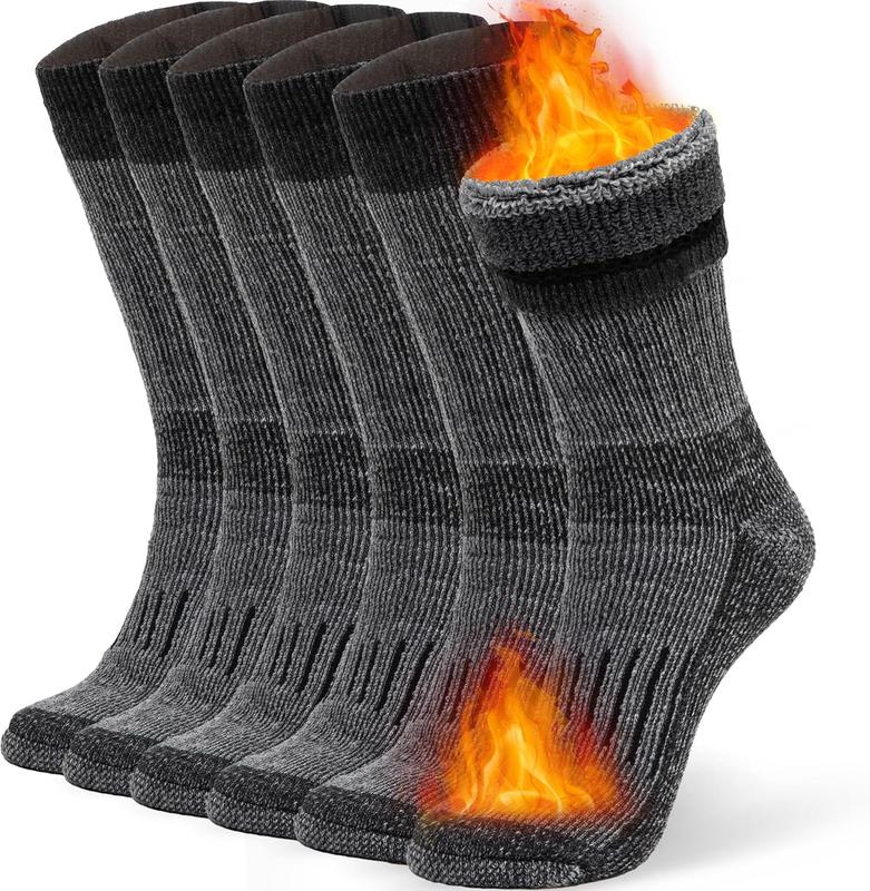 Warm Thermal  Socks for Winter  Wicking and Breathable Cozy Boot Socks