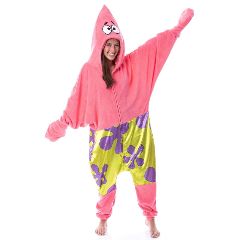 Nickelodeon Mens' SpongeBob SquarePants Patrick Star Sleep Union Suit