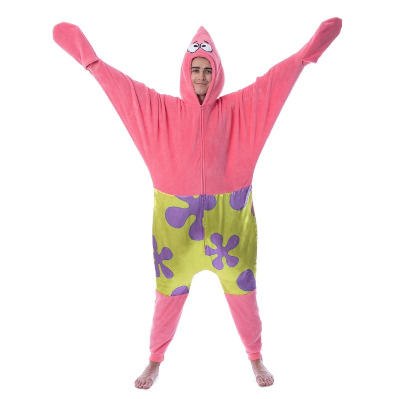 Nickelodeon Mens' SpongeBob SquarePants Patrick Star Sleep Union Suit