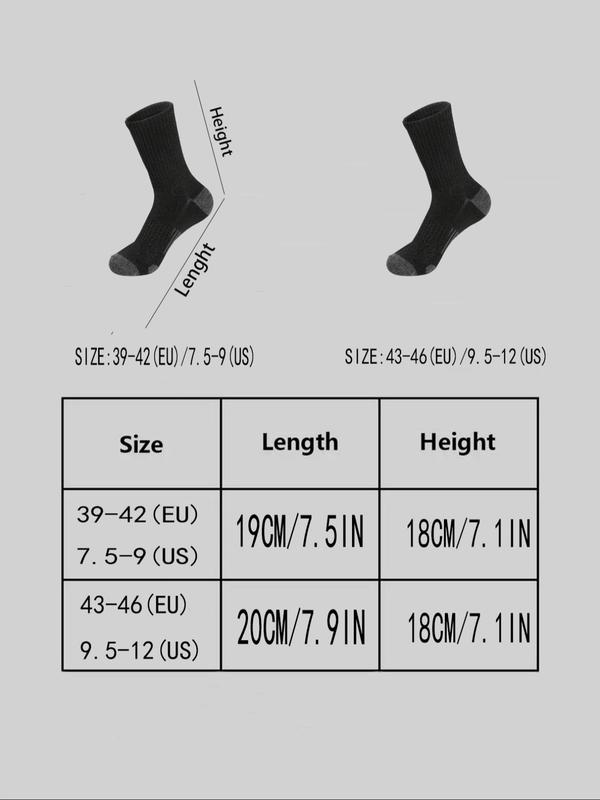 Unisex Men's Patchwork Crew Socks, Breathable Comfortable Mid-calf Socks for Daily Wear, Multipack Knit Socks for Men & Women, Menswear