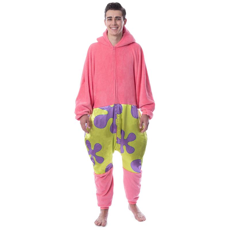 Nickelodeon Mens' SpongeBob SquarePants Patrick Star Sleep Union Suit