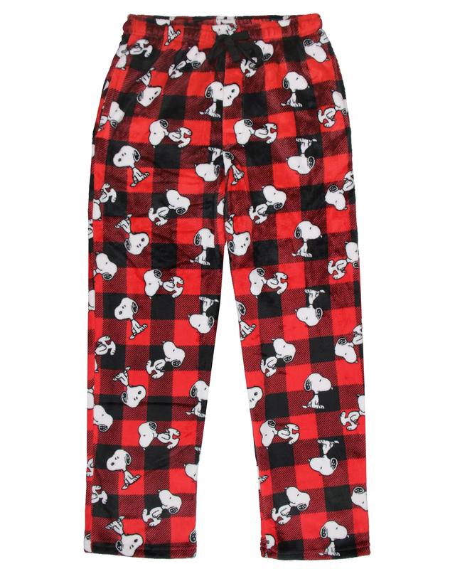 Peanutsery Snoopyaery Men's AOP Character Toss Fleece Pajama Pant Lounge Sleep, Christmas Gift for Her, Woman Pants, Unisex Pants, All Sizes