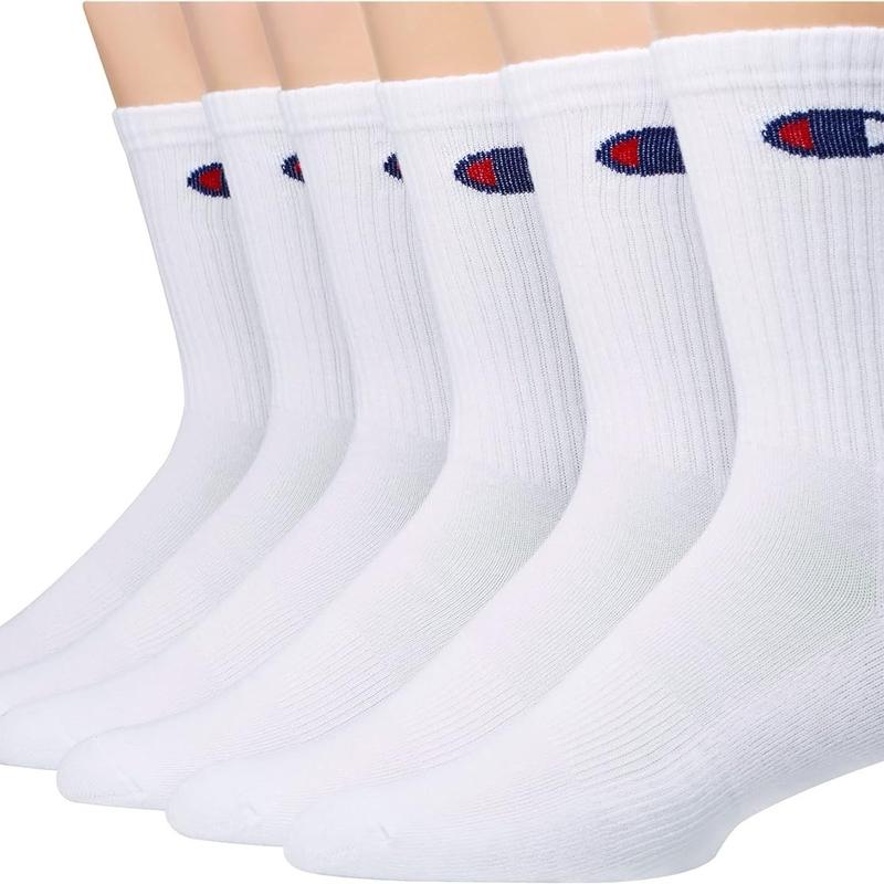 6 pairs Champion socks crew or ankle in gift box