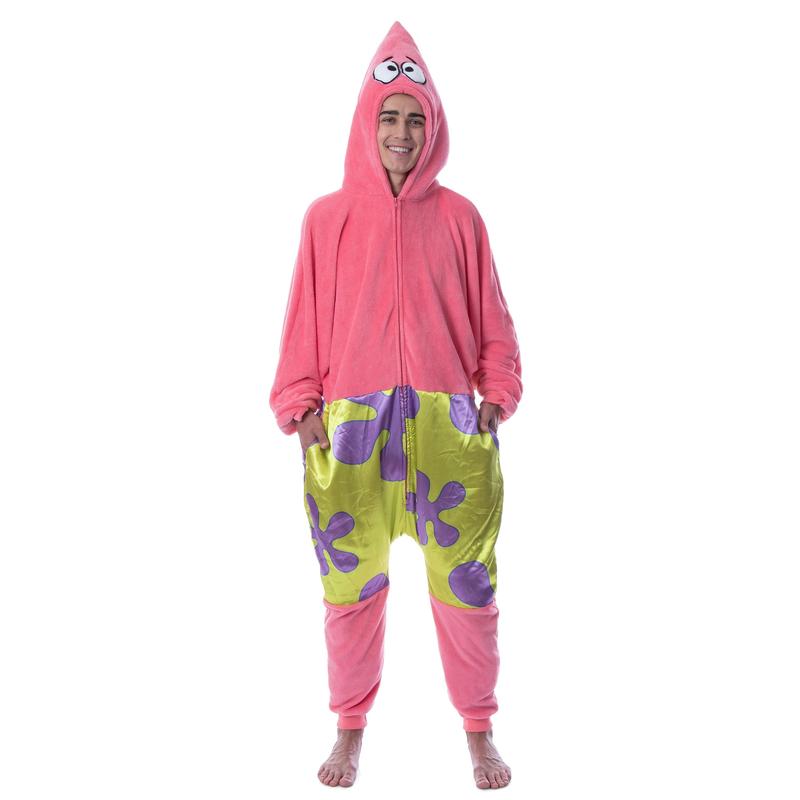 Nickelodeon Mens' SpongeBob SquarePants Patrick Star Sleep Union Suit