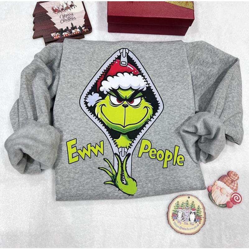 Eww People Grinchmas Sweatshirt Hoodie Shirt, Grinchmas Shirt, Retro Christmas Shirt, Merry Christmas Shirt Classic Menswear