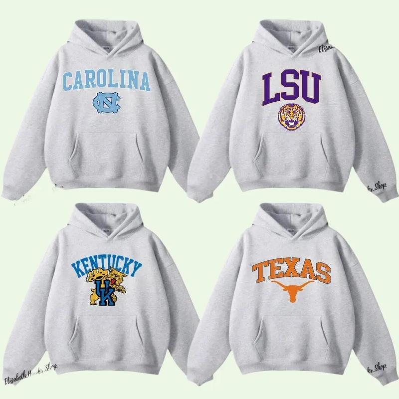 Vintage Sport Teams NCAA Collection Unisex Crewneck Sport Grey Hoodie, Custom College Hoodie,Can be Custom your team, Customize your College