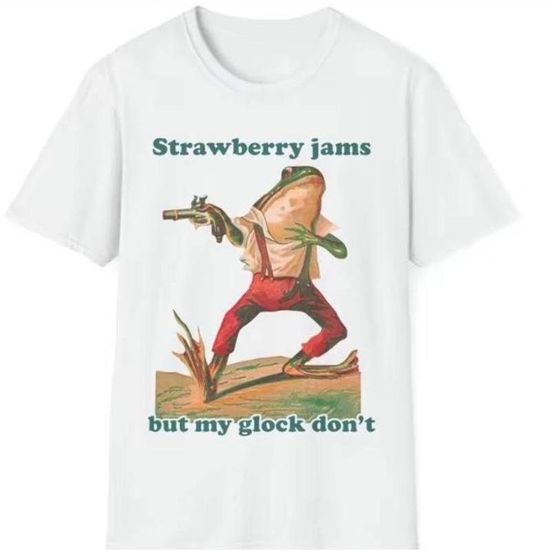 Strawberry Jams But My Glock Don't Shirt Comfort Colors  For Men - For Women - Free Ship