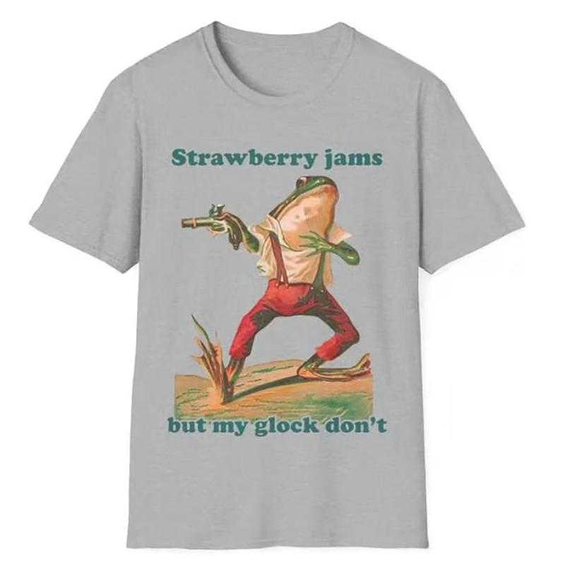 Strawberry Jams But My Glock Don't Shirt Comfort Colors  For Men - For Women - Free Ship