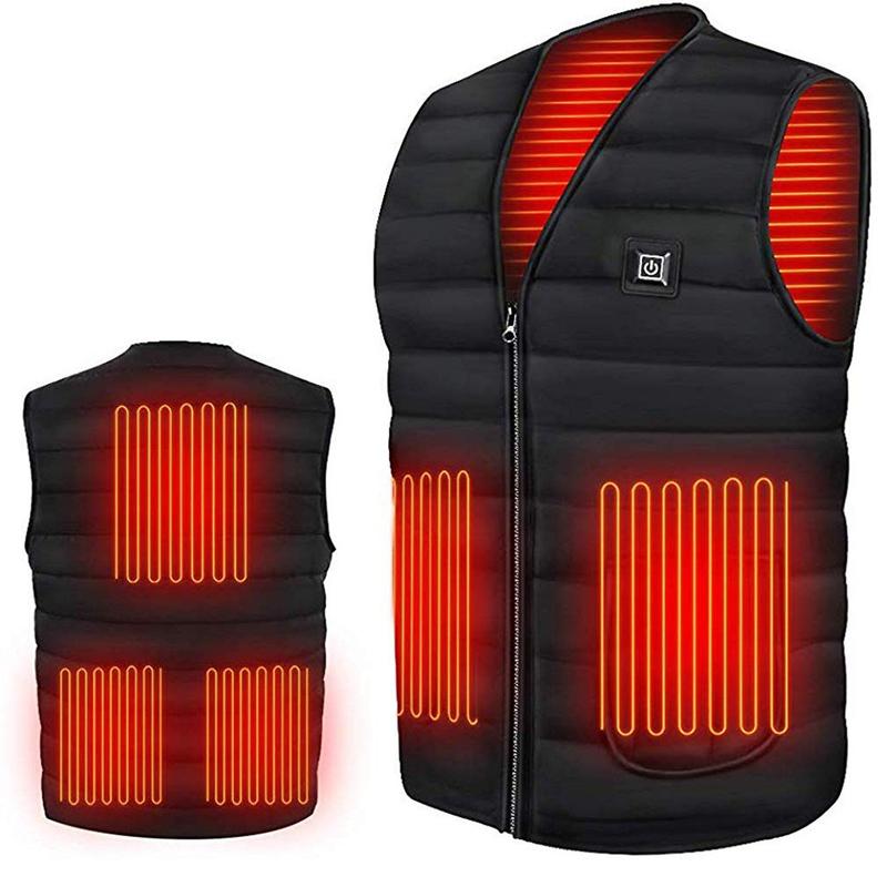 Winter five-point heating clothing heating vest warm clothing USB charging electric heating vest jacket