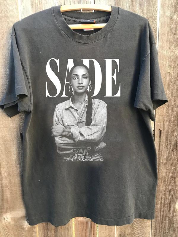 90s Vintage Sade Shirt, SADE Tour Crewneck Tshirt, Sade Pop Music Fan Shirt, Sade World Tour, Sade Pop Music Shirt, Sade Album Shirt, Sade Kiss of Life Music 2024 Menswear Top Underwear Streetwear T-Shirt Tropical Round Neck Shortsleeve