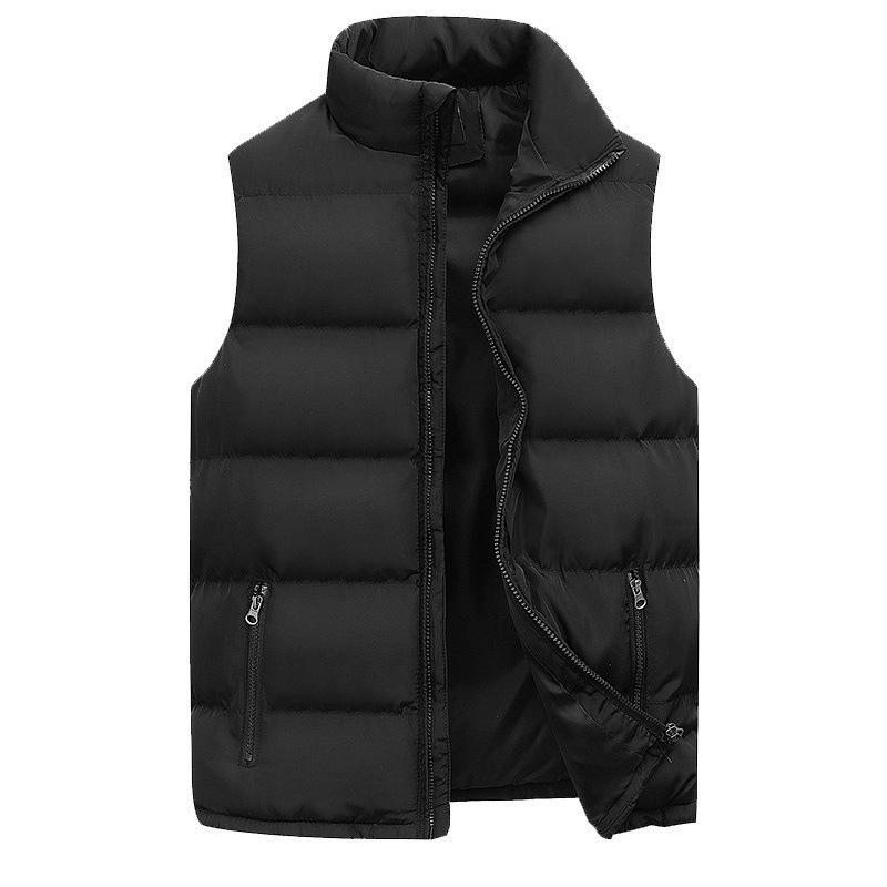 Men's Cotton-Padded Coat Vest Men's Casual Warm-Keeping Cotton Clothing Cotton Vest Sleeveless Vest