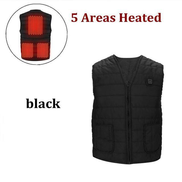 Winter five-point heating clothing heating vest warm clothing USB charging electric heating vest jacket