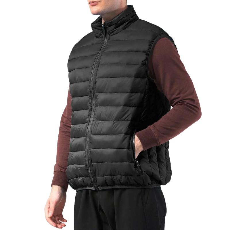 Men's Outerwear Puffer Bubble Vest Menswear Outfit