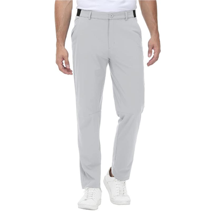 GOPUNE Mens Stretch Golf Pants Lightweight Quick Dry Casual Work Pant with 3 Pockets