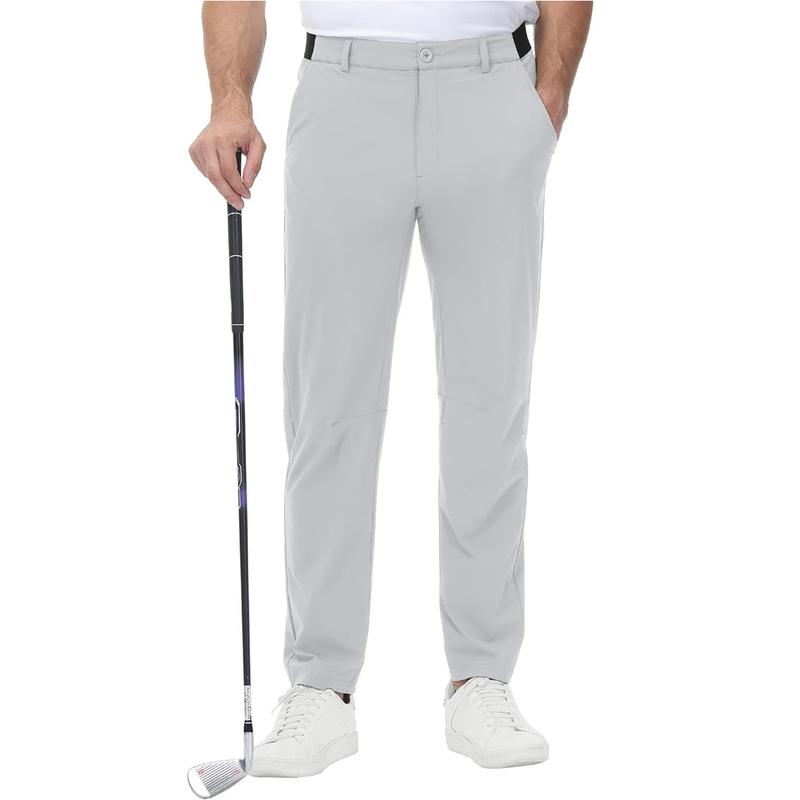 GOPUNE Mens Stretch Golf Pants Lightweight Quick Dry Casual Work Pant with 3 Pockets