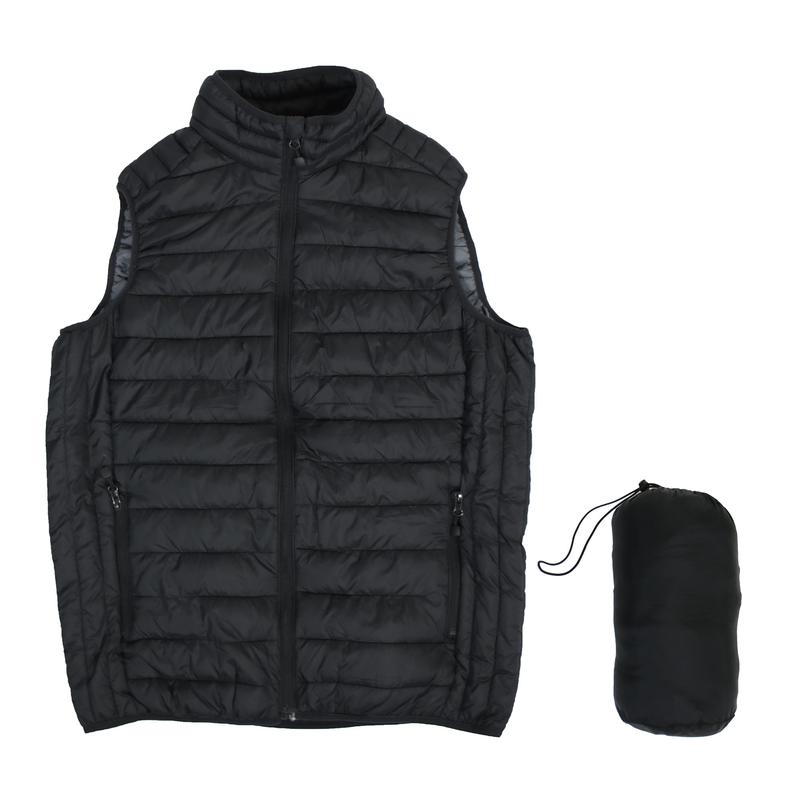 Men's Outerwear Puffer Bubble Vest Menswear Outfit