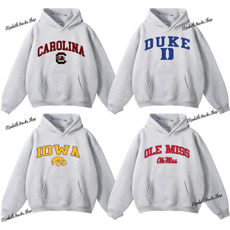 Vintage Sport Teams NCAA Collection Unisex Crewneck Sport Grey Hoodie, Custom College Hoodie,Can be Custom your team, Customize your College