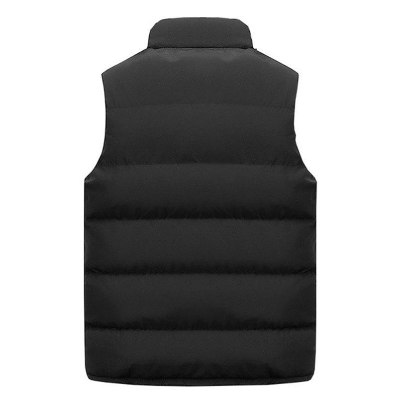 Men's Cotton-Padded Coat Vest Men's Casual Warm-Keeping Cotton Clothing Cotton Vest Sleeveless Vest