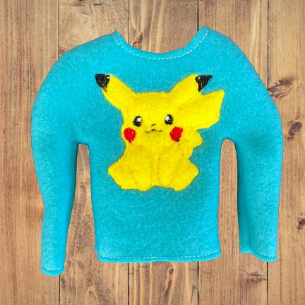 Pikachu Elf Shirt, Christmas Elf Sweater, Elf Prop, Elf Costume