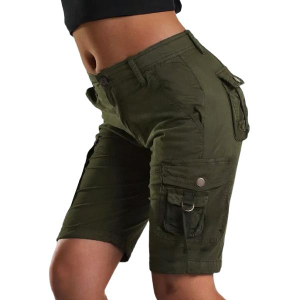 Flap Pocket Design Bermuda Cargo Shorts