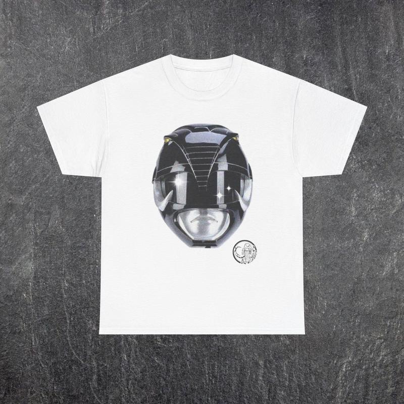 Black Power Ranger MMPR Tee Casual Classic