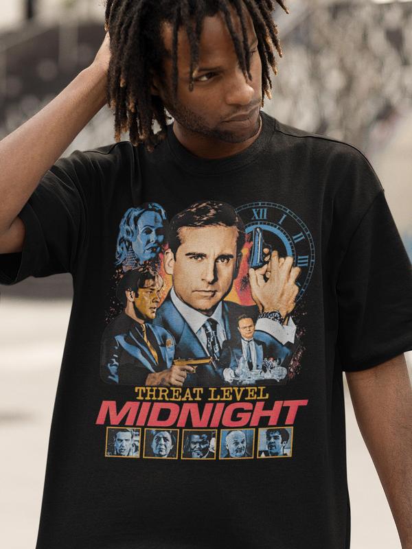 The Office Threat Level Midnight Shirt, Retro Office Shirt, The Office Shirt, Vintage Film T-Shirt