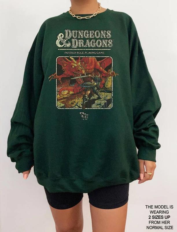 Vintage Dungeons & Dragons 1974 Sweatshirt, DnD Sweatshirt, DnD Shirt, Dungeon Master Sweatshirt