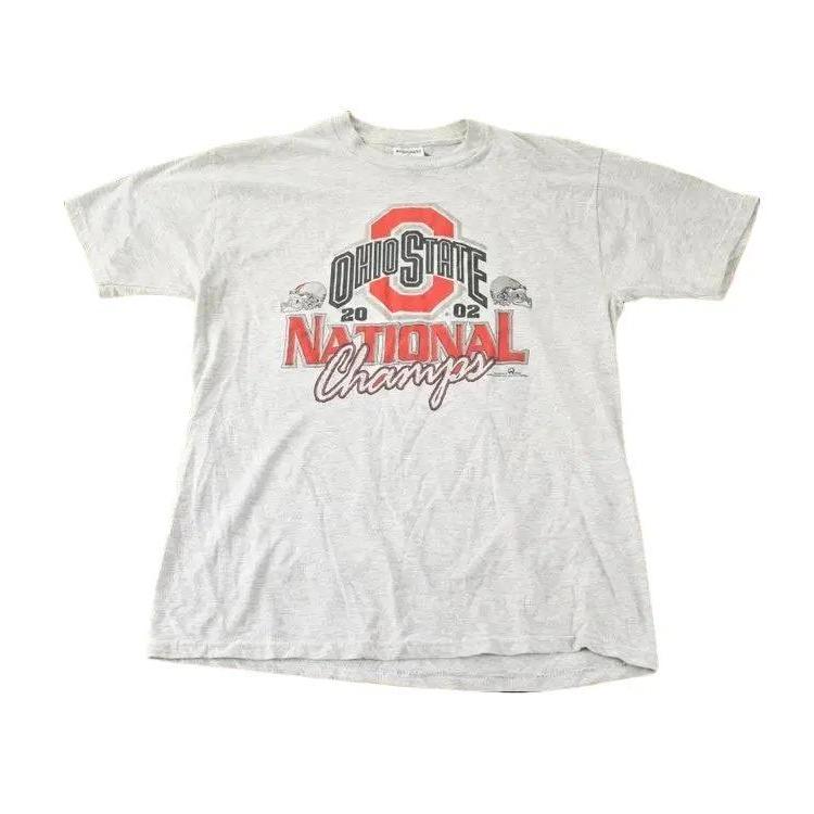 Vintage 2002 Ohio State University National Champs Collegiate Graphic T-Shirt Made In USA, Made In USA, Sportswear, Men's Tshirt, Women's Tshirt