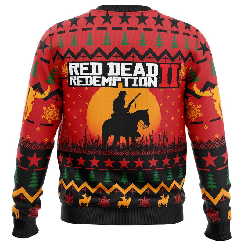 Arthur Morgan Red Dead Redemption Ugly Christmas Sweater Festive Menswear