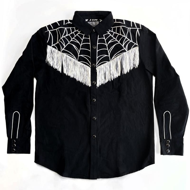 Spider Web tassel Western Shirt