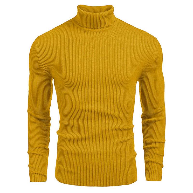 Foreign Trade Men's Knitwear Men's Turtleneck Sweater Autumn and Winter European and American Men's Sweater Long Sleeve Pullover Sweater