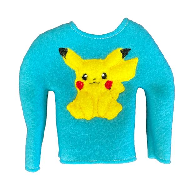 Pikachu Elf Shirt, Christmas Elf Sweater, Elf Prop, Elf Costume