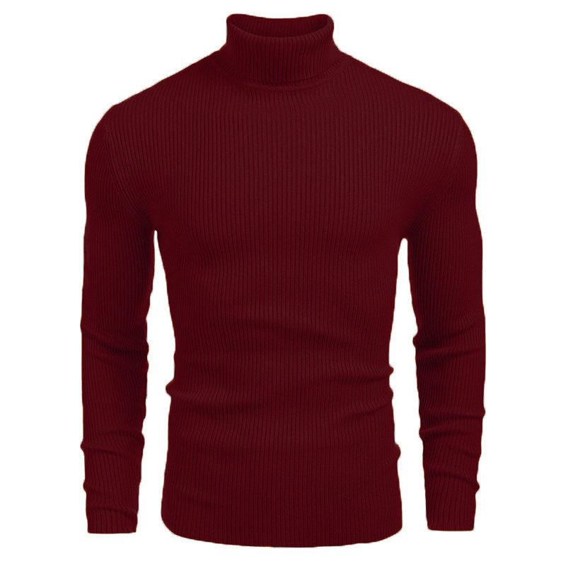 Foreign Trade Men's Knitwear Men's Turtleneck Sweater Autumn and Winter European and American Men's Sweater Long Sleeve Pullover Sweater