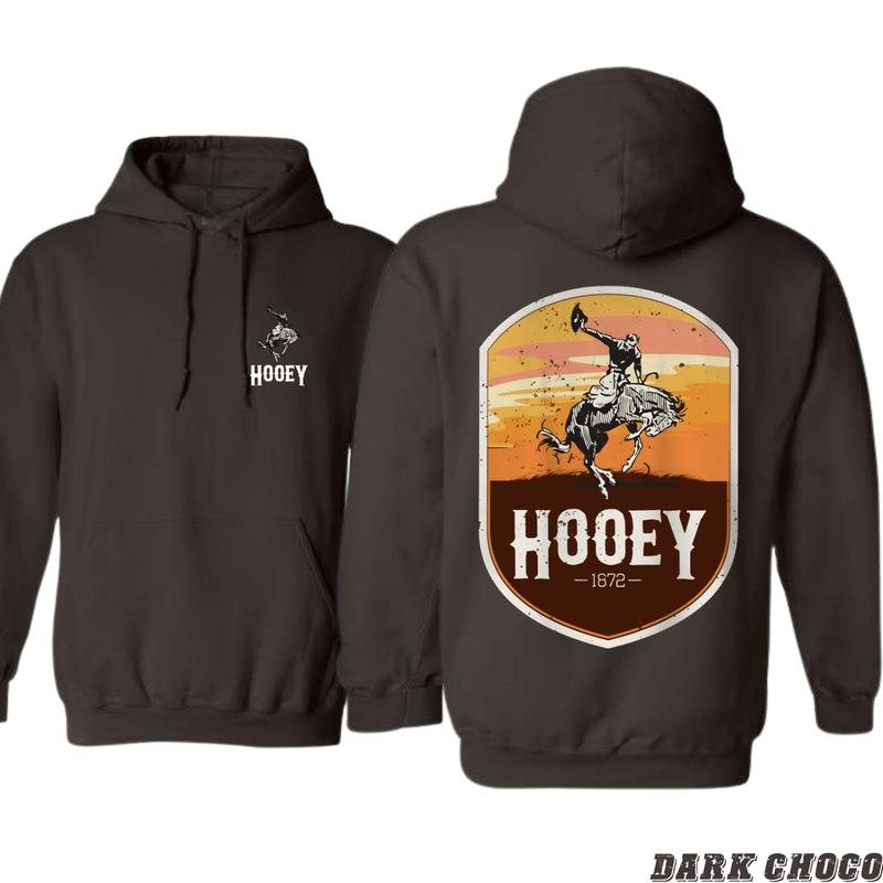 Hooey Hoodie - Classic Western Rodeo Design Featuring Bold Cowboy Graphics, Perfect for Rodeo Enthusiasts and Western Style Fans, Unisex Hoodie for Everyday Comfort and Cowboy Spirit Menswear Sweaters